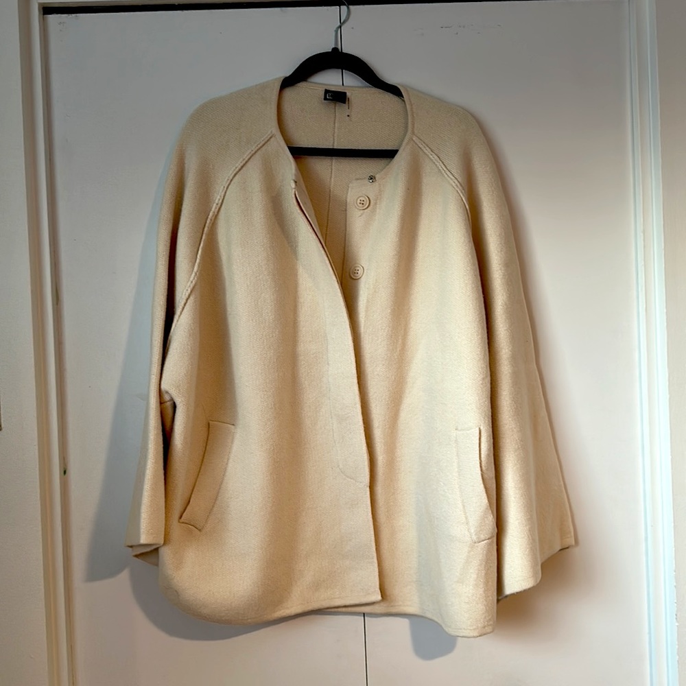 Love token oversized sweater jacket